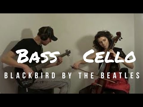 Bass & Cello cover of Blackbird using Yamaha svc-210 & trbx305